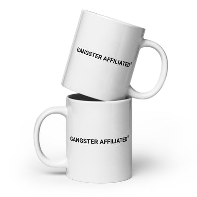Gangster Affiliated White Glossy Mug
