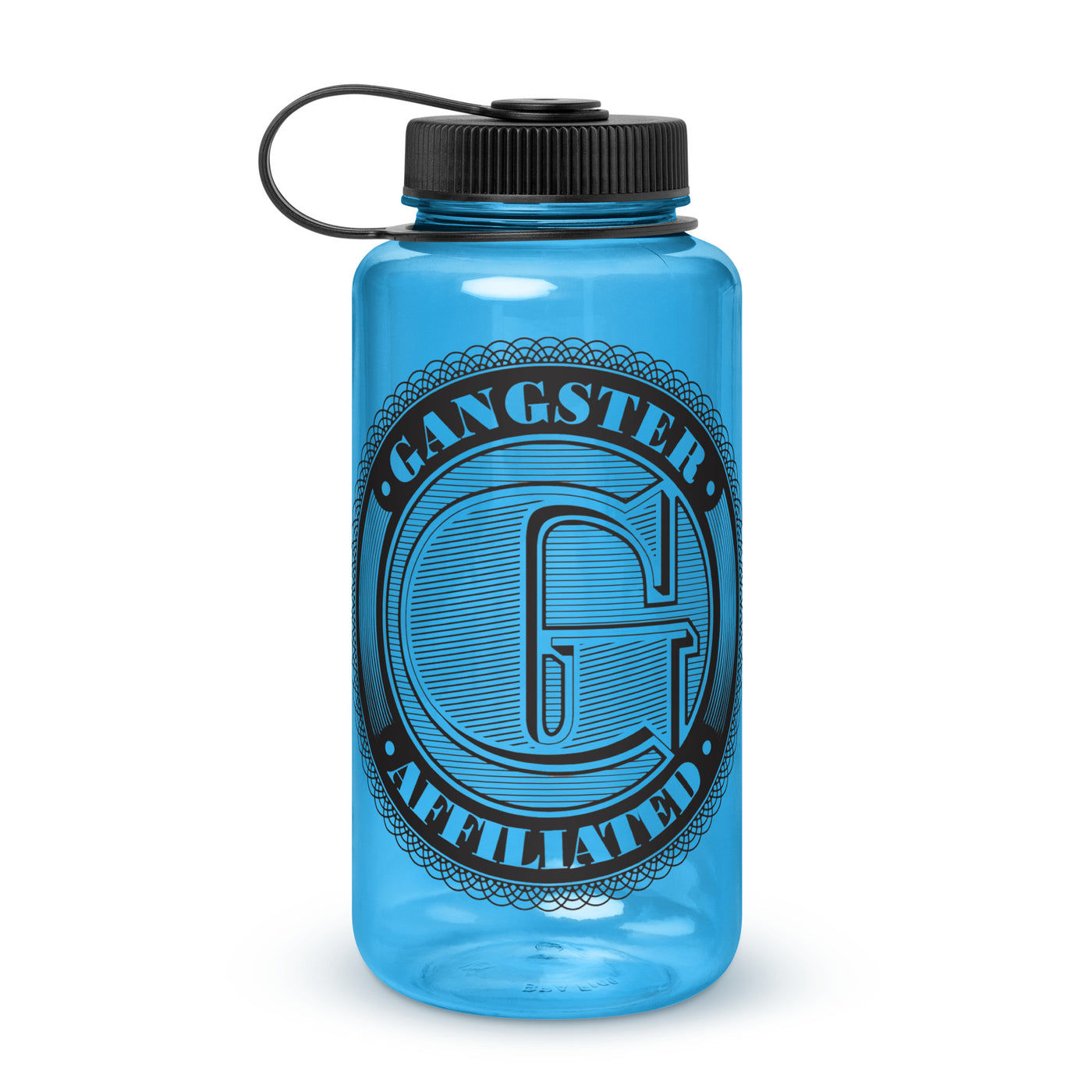 Gangster Affiliated Big G Monogram 32 oz Wide Mouth Plastic Water Bottle