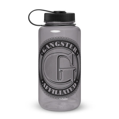 Gangster Affiliated Big G Monogram 32 oz Wide Mouth Plastic Water Bottle