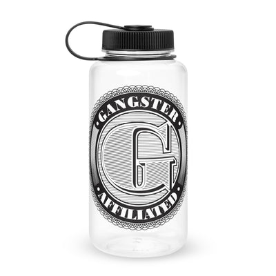 Gangster Affiliated Big G Monogram 32 oz Wide Mouth Plastic Water Bottle