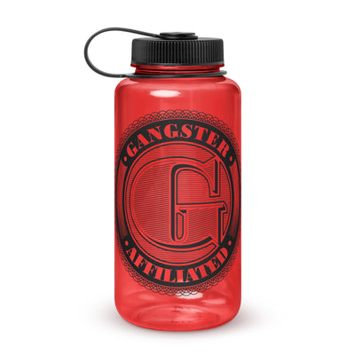 Gangster Affiliated Big G Monogram 32 oz Wide Mouth Plastic Water Bottle